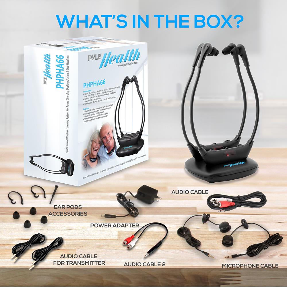 product image number 7 for Pyle Hearing Impaired Wireless Headsets