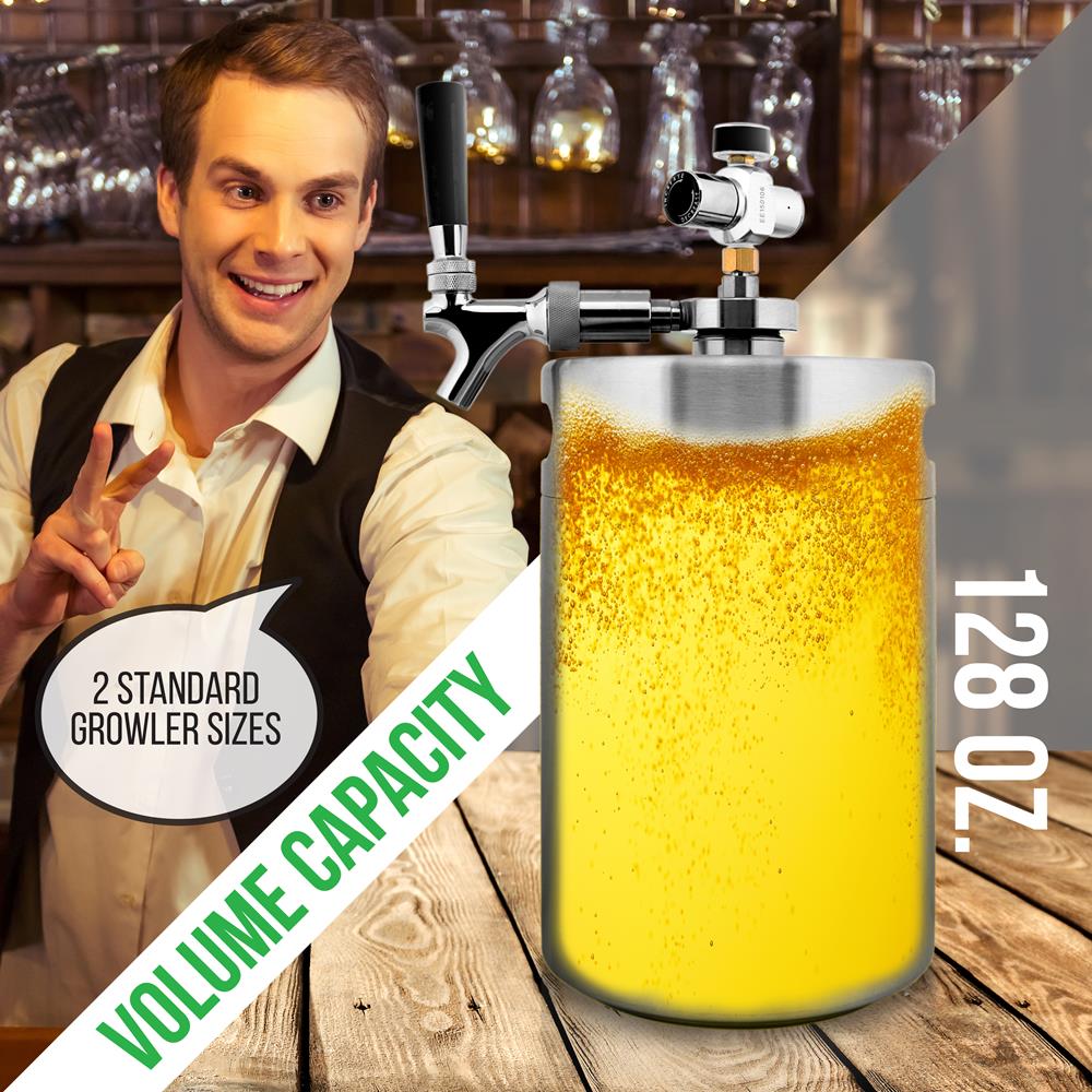 product image number 7 for NutriChef Homebrew Mini Keg Beer Dispenser