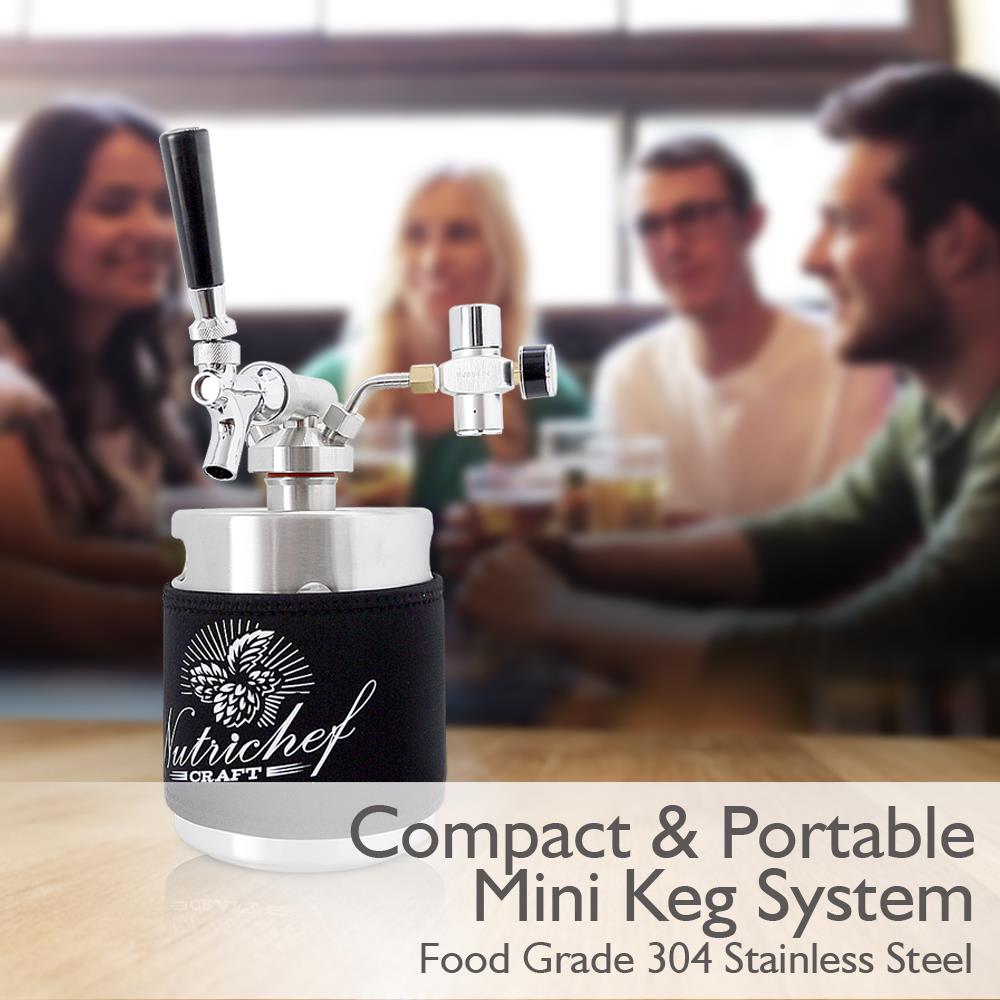 product image number 3 for NutriChef Homebrew Mini Keg System, 64 Oz.