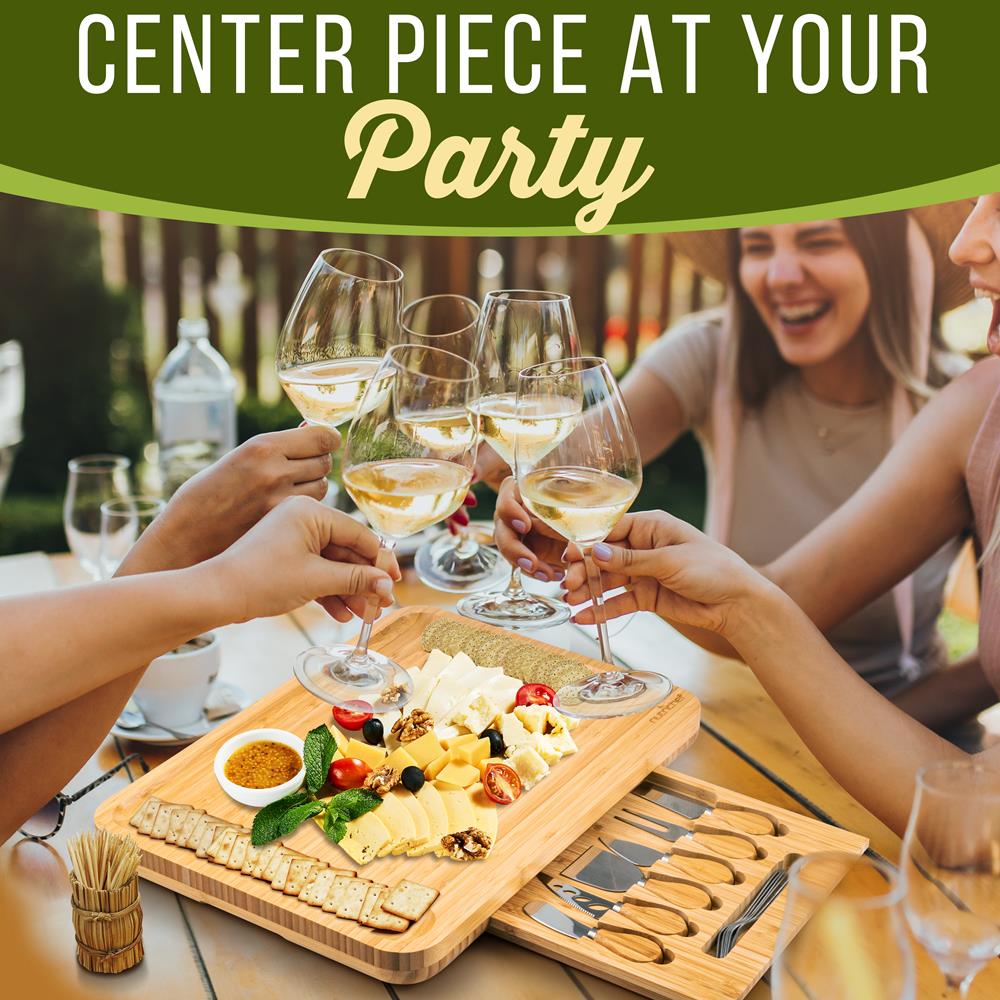 product image number 4 for Pyle Cheese Board Serving & Cutting Set