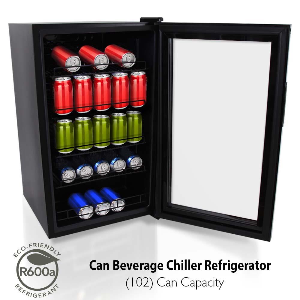 product image number 2 for NutriChef Compact Beverage Fridge Cooler
