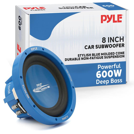 8" Car Subwoofer 600W Dual Voice Coil Blue Injection Molded Cone