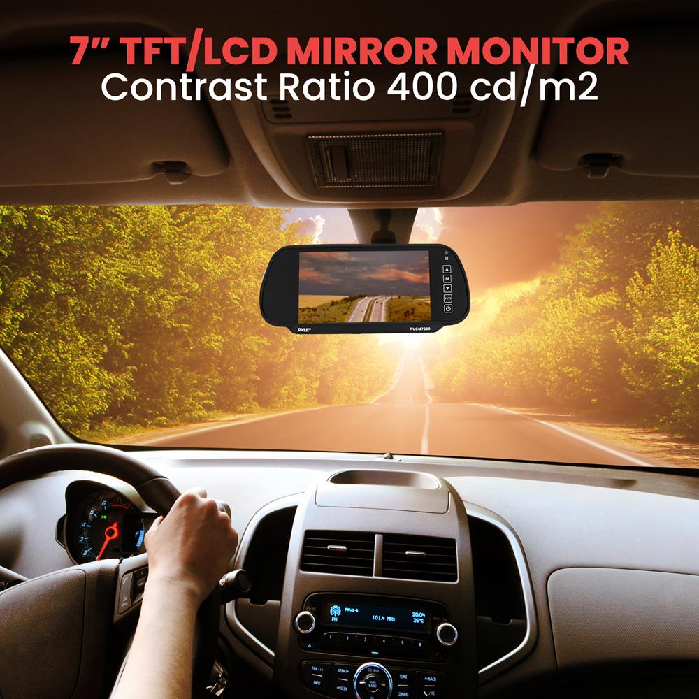 product image number 6 for Pyle Car Camera & Rearview Mirror Display Kit
