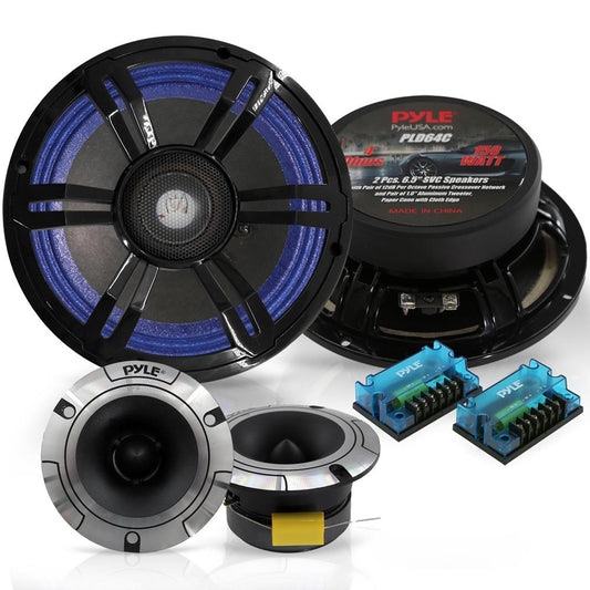 product image number 1 for Pyle Car Audio Speakers Component Kit