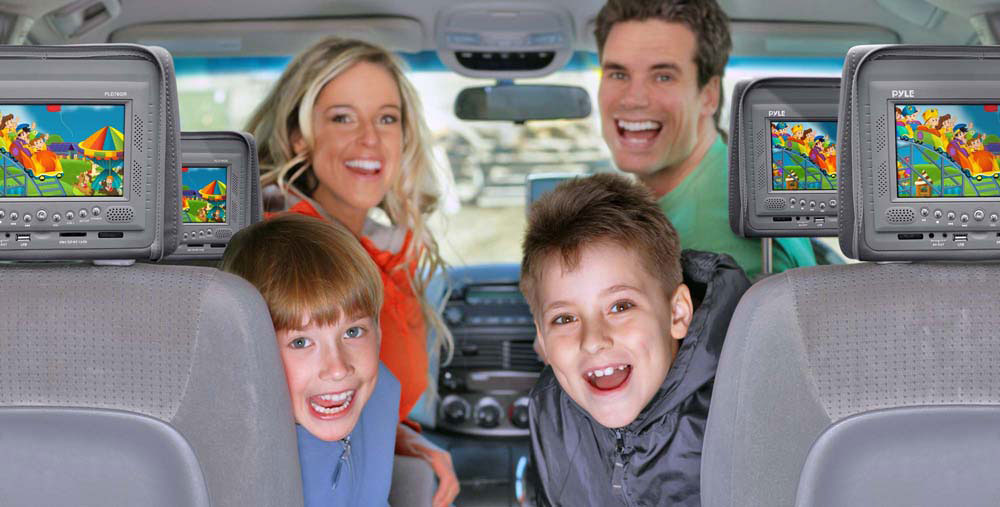 product image number 5 for Pyle Pair Of Adjustable Headrests W/ Built-In