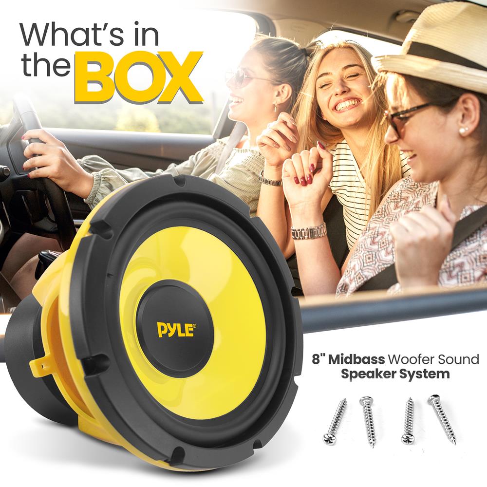 product image number 2 for Pyle Component Car Midbass Woofer