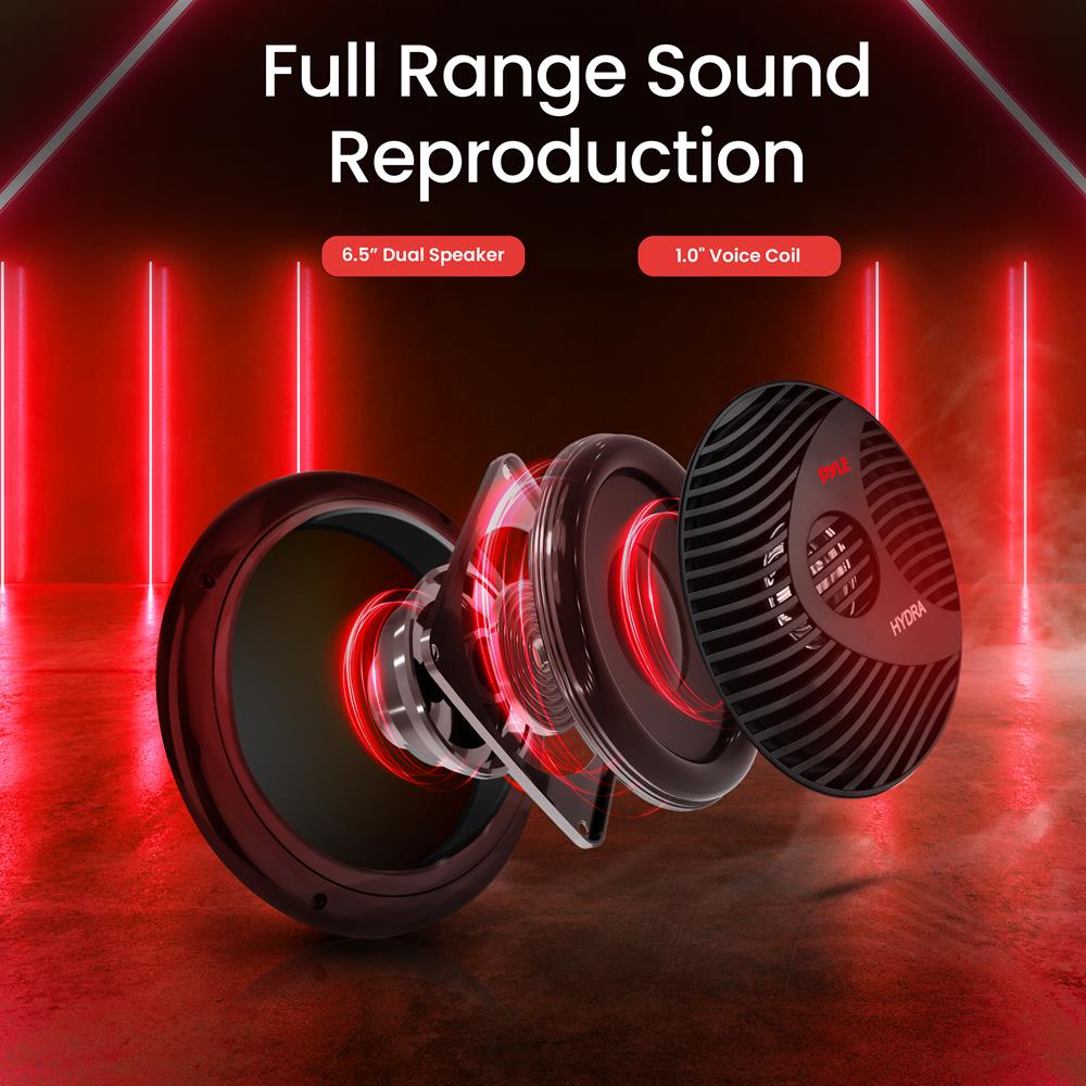 product image number 4 for Pyle 6.5 Inch Marine Component Speakers