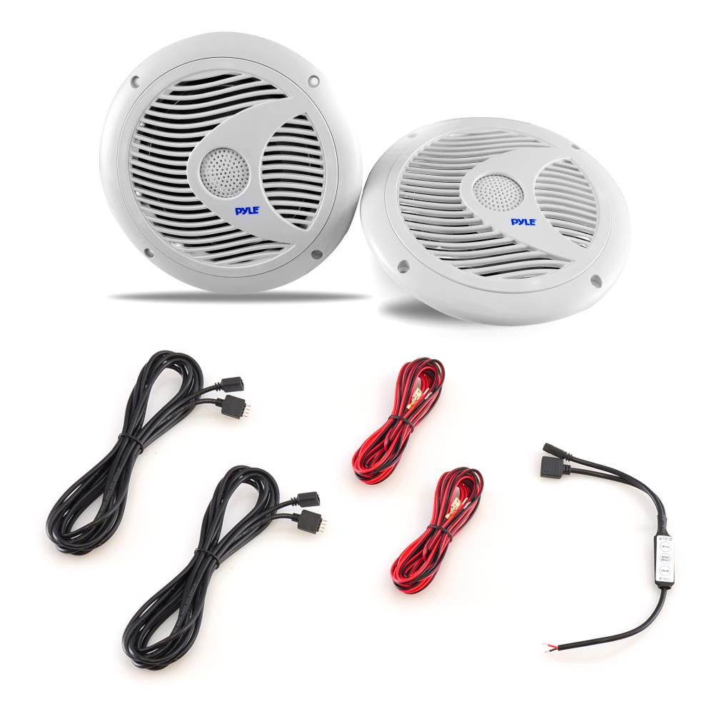 product image number 4 for Pyle 6.5 Inch Component Marine Led Speakers