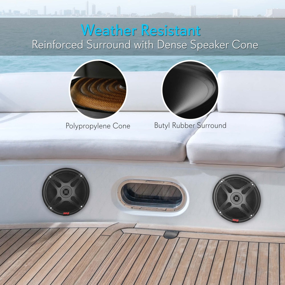 product image number 6 for Pyle 6.5’’ Waterproof Rated Marine Speakers