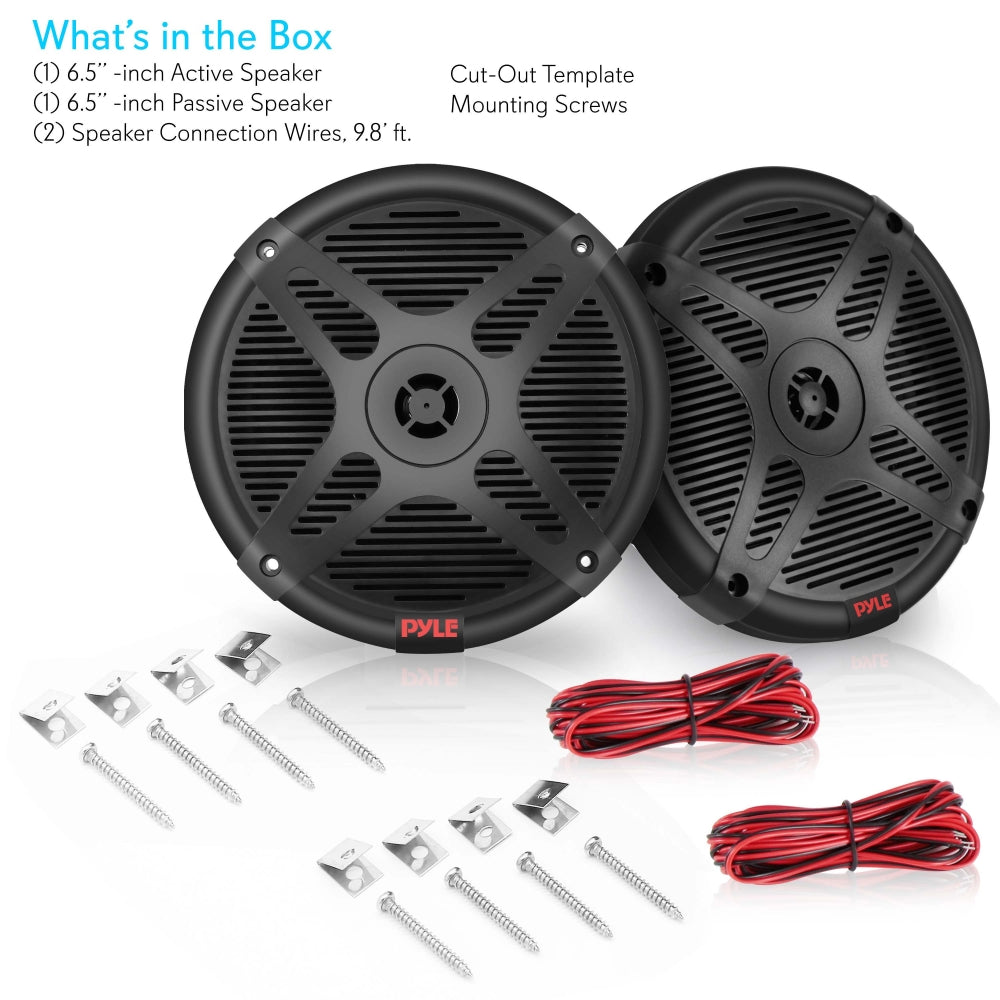 product image number 9 for Pyle 6.5’’ Waterproof Rated Marine Speakers