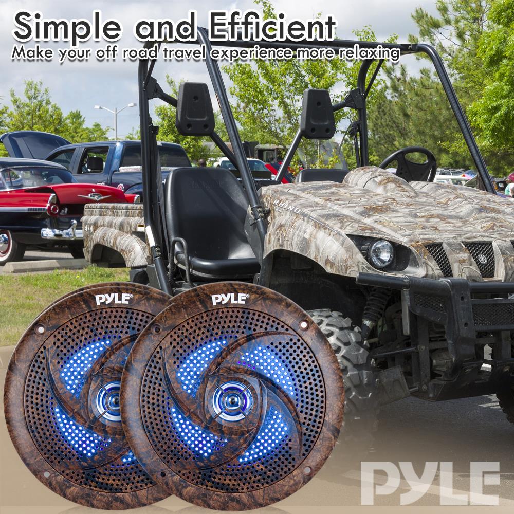 product image number 7 for Pyle 6.5 Inch Component Marine Led Speakers