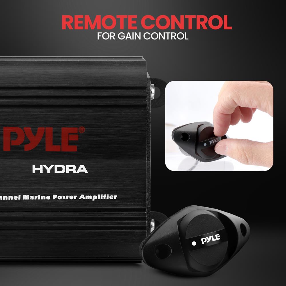 product image number 6 for Pyle 2-Ch. Waterproof Rated Marine Amplifier