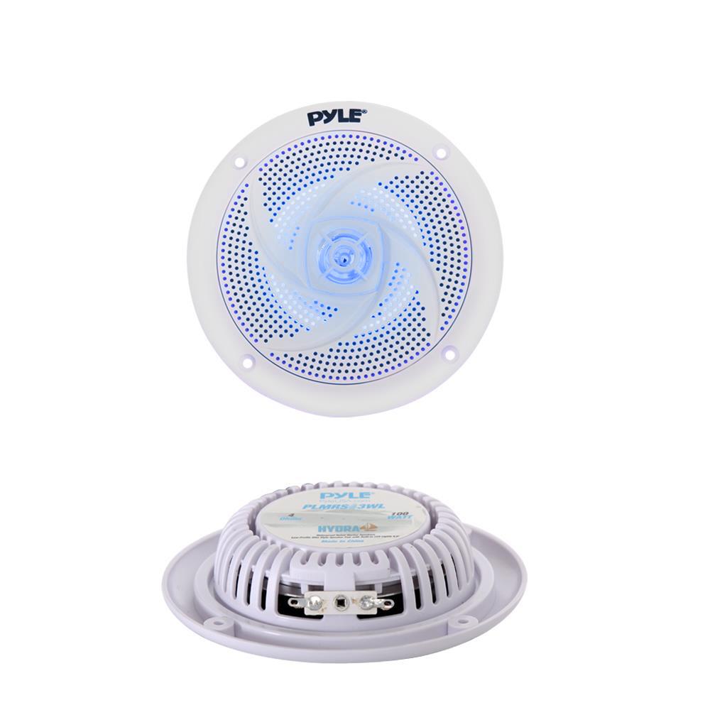 product image number 3 for Pyle 4'' Low-Profile Marine Led Speakers