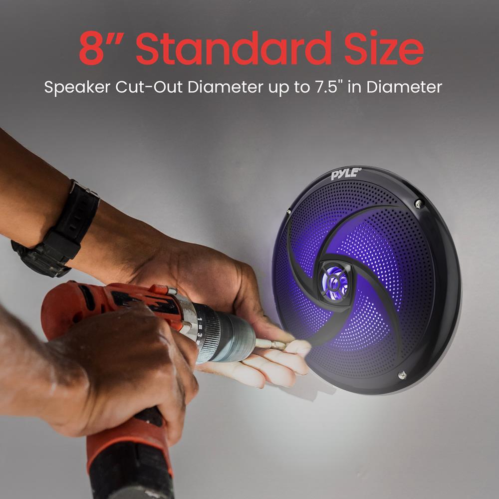 product image number 3 for Pyle 8'' Marine Component Speakers