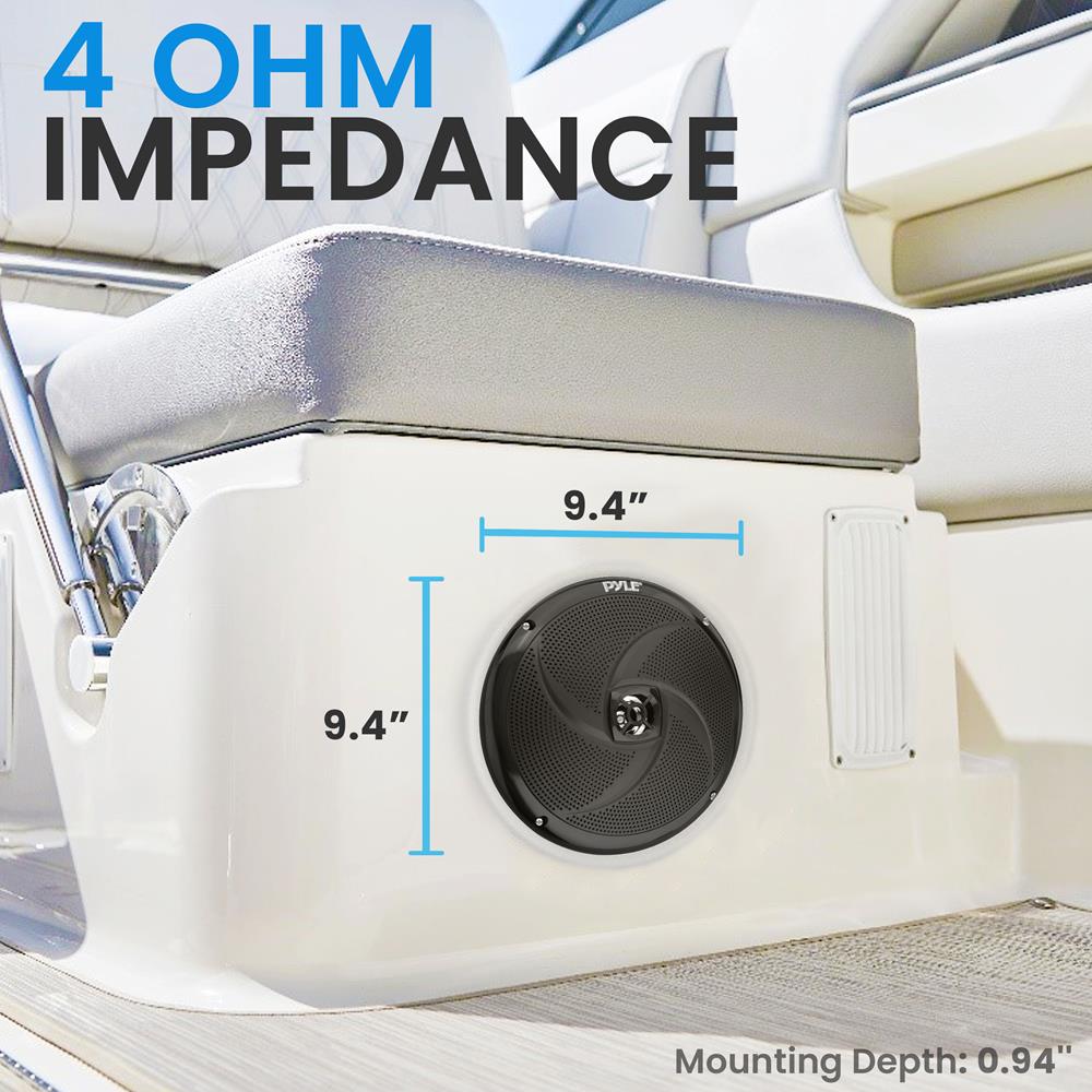 product image number 2 for Pyle 8'' Marine Component Speakers