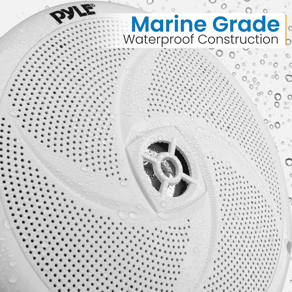 product image number 4 for Pyle 8'' Marine Component Speakers