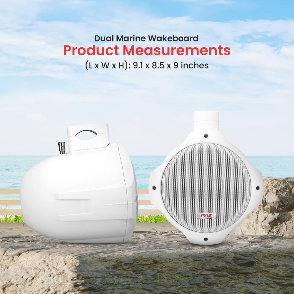 product image number 2 for Pyle 6.5'' Marine Wakeboard Tower Speakers