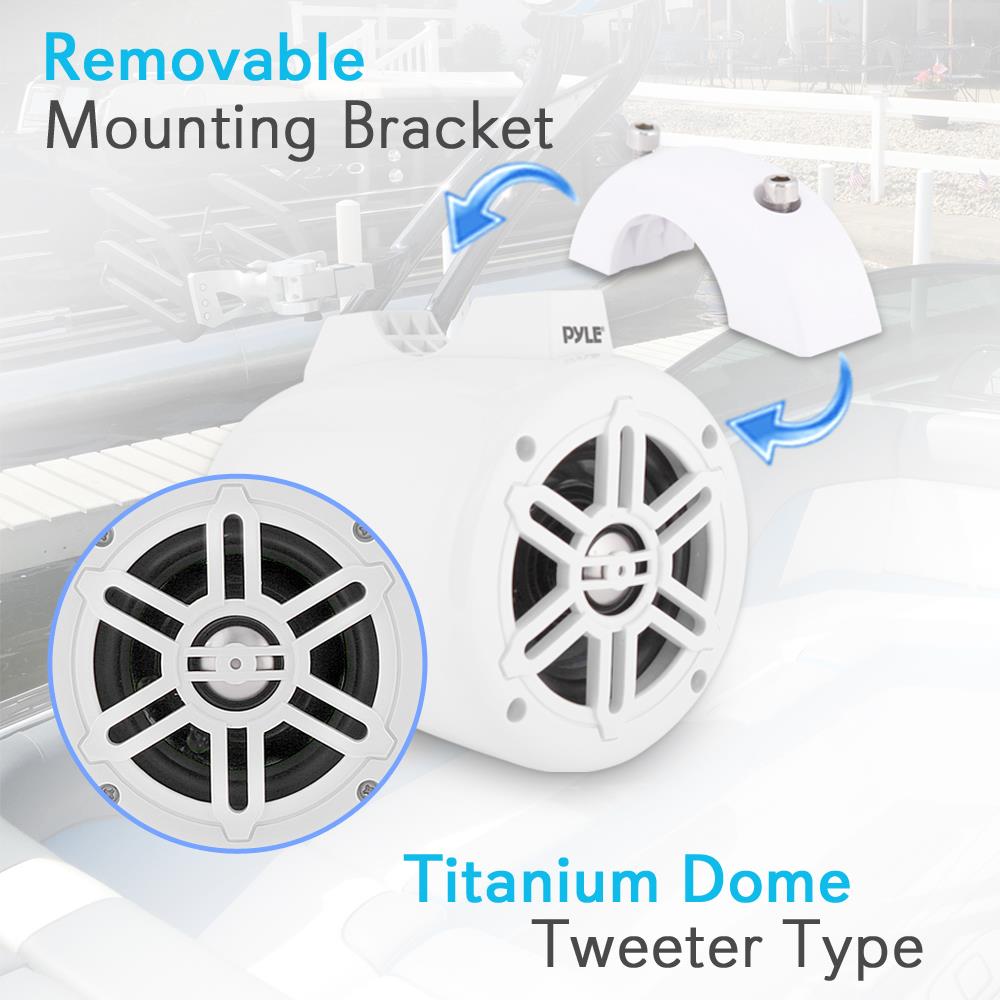 product image number 2 for Pyle 4” Waterproof Rated Tower Speakers