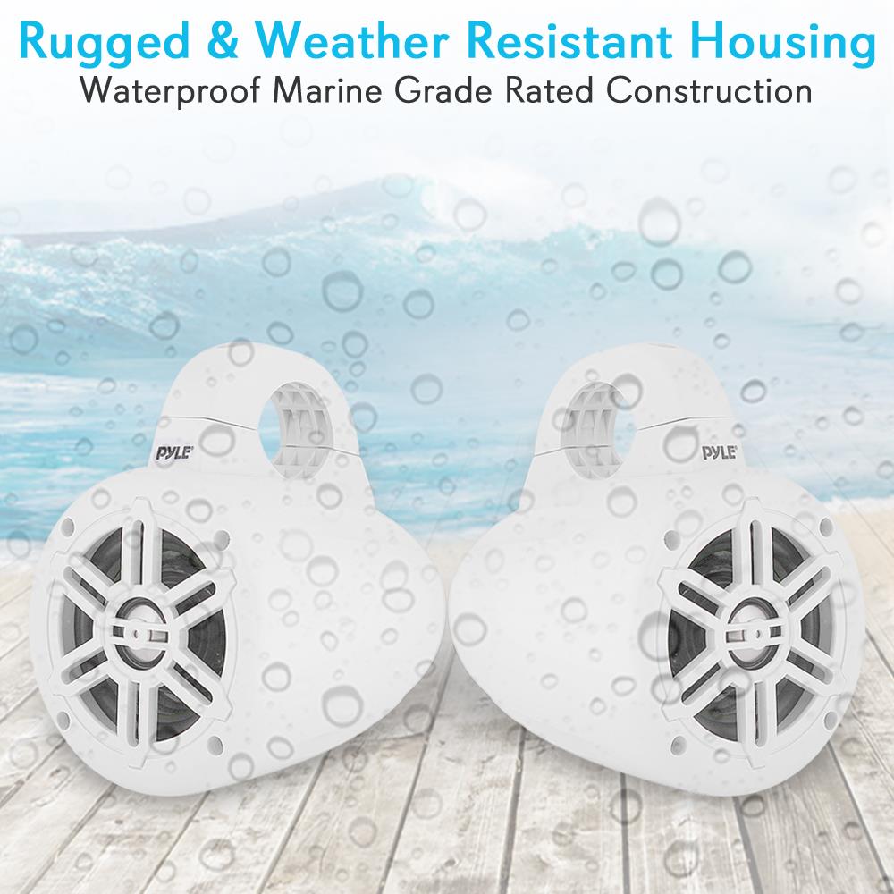 product image number 3 for Pyle 4” Waterproof Rated Tower Speakers