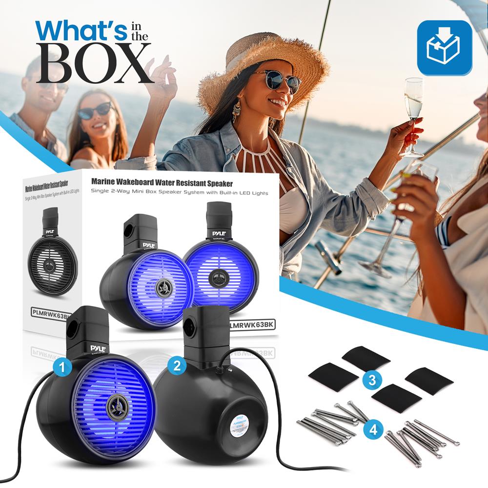 product image number 2 for Pyle Marine Wakeboard Speaker System