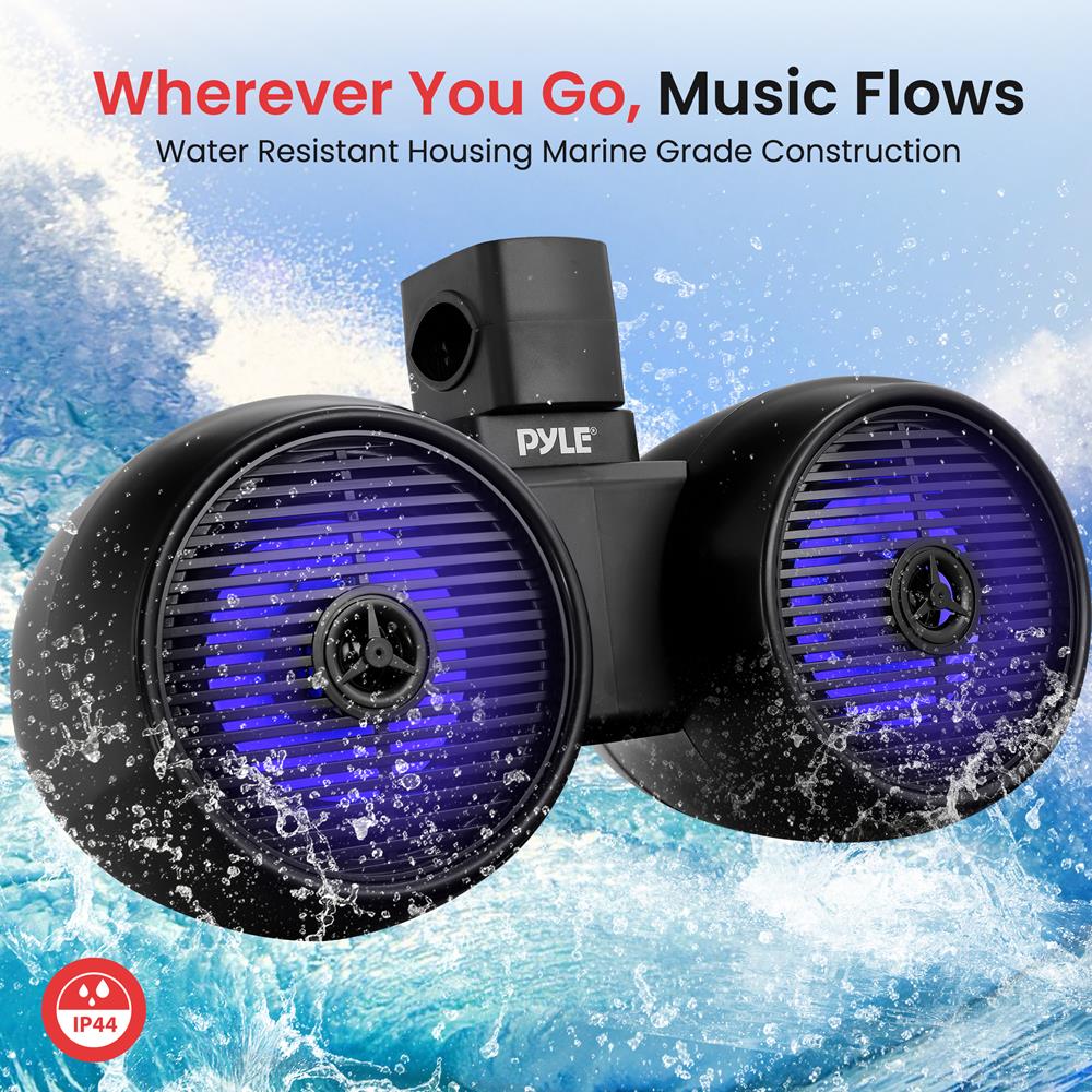 product image number 5 for Pyle Marine Wakeboard Bluetooth Speaker Syste