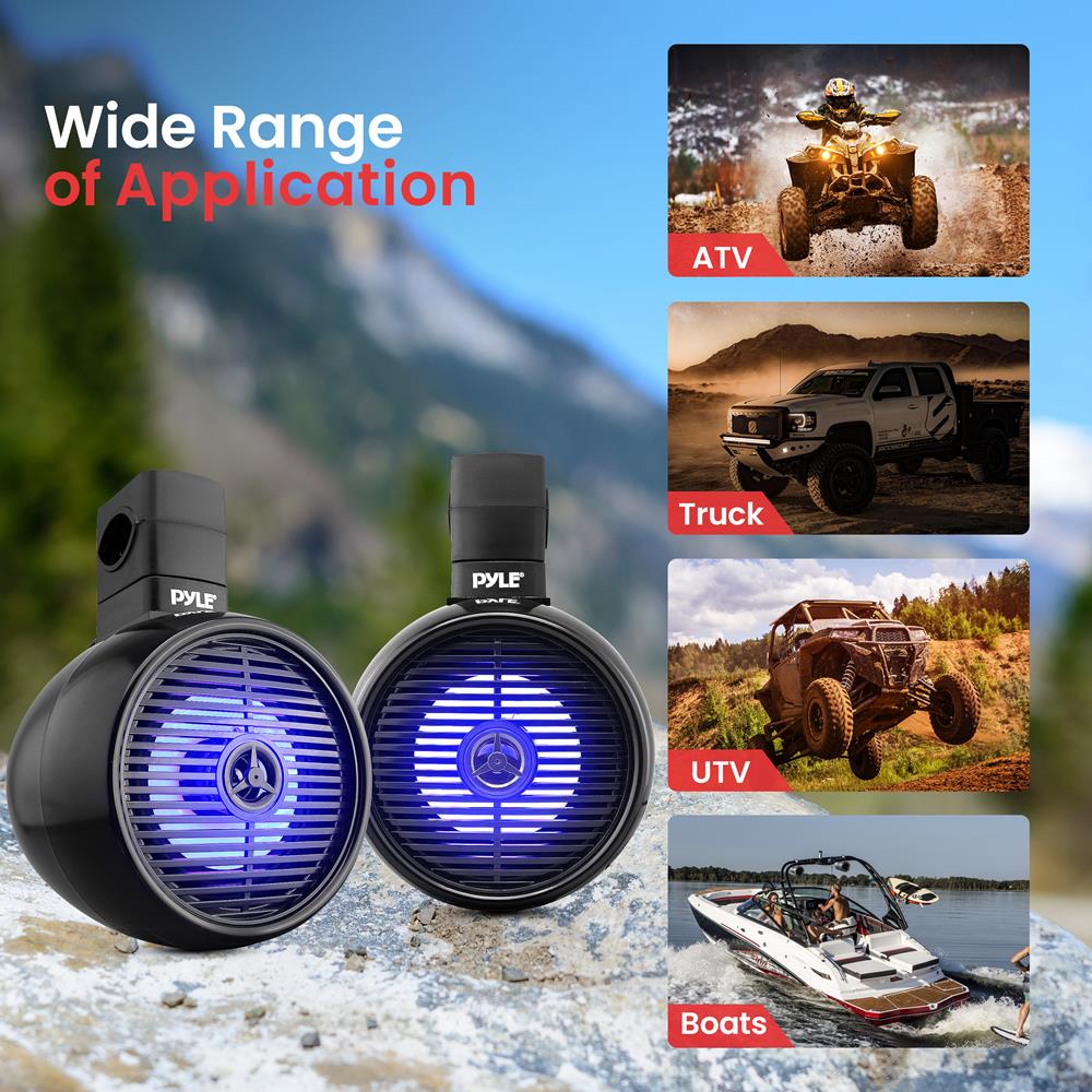 product image number 6 for Pyle Marine Wakeboard Bluetooth Speaker Syste