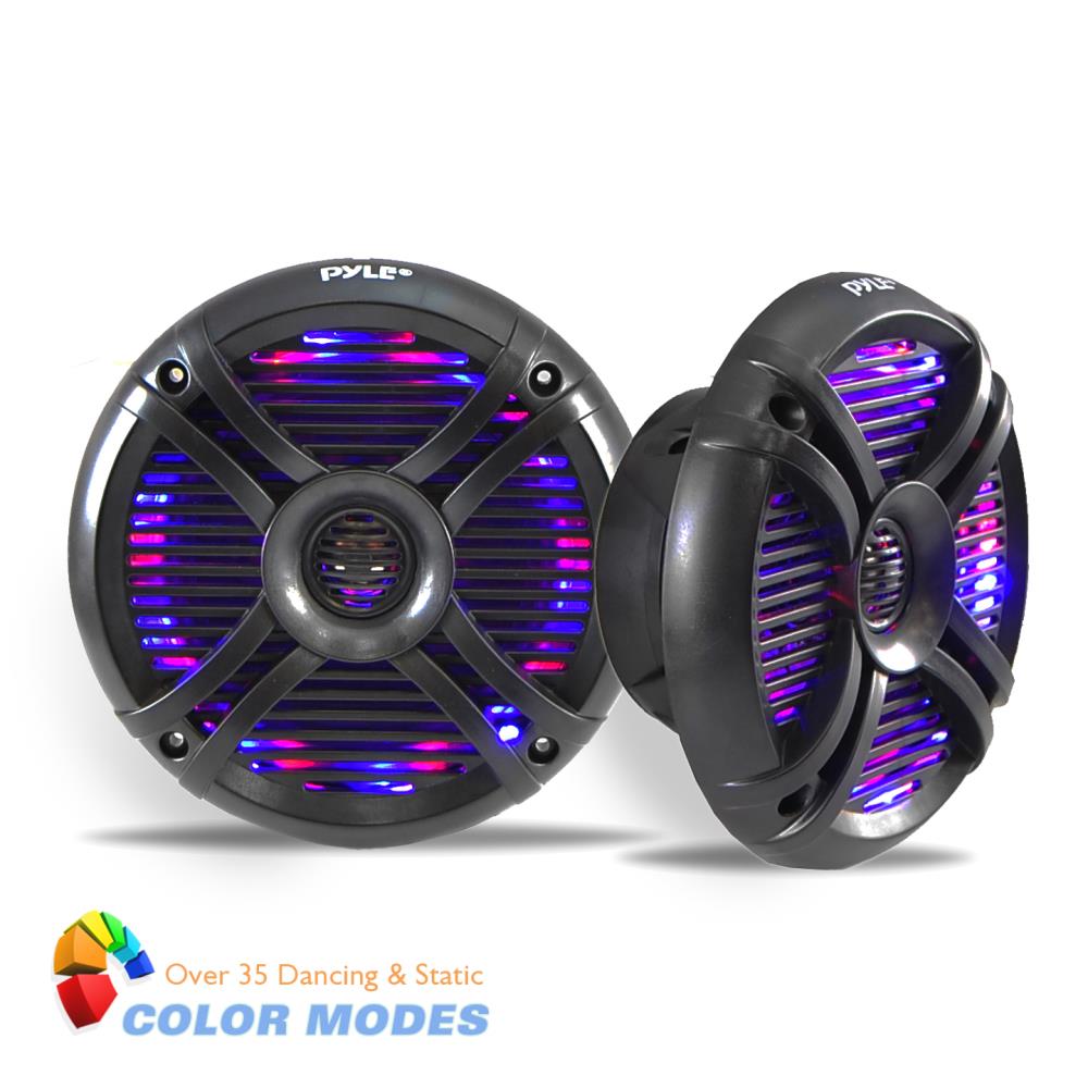 product image number 2 for Pyle 6.5 Inch Component Marine Led Speakers