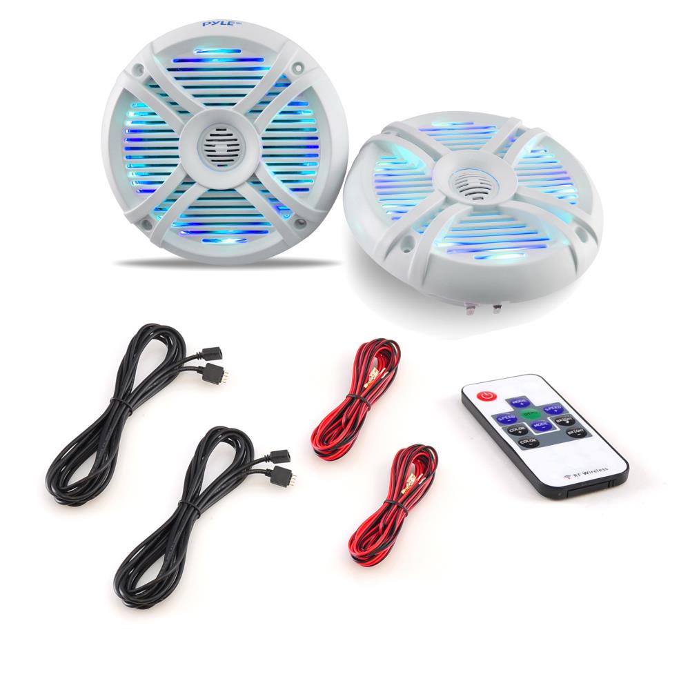 product image number 4 for Pyle 6.5 Inch Component Marine Led Speakers