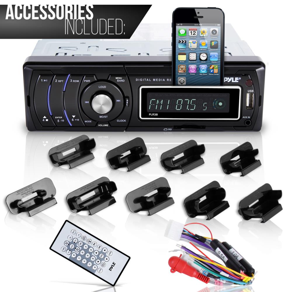 product image number 2 for Pyle Detachable Face Radio Stereo Receiver