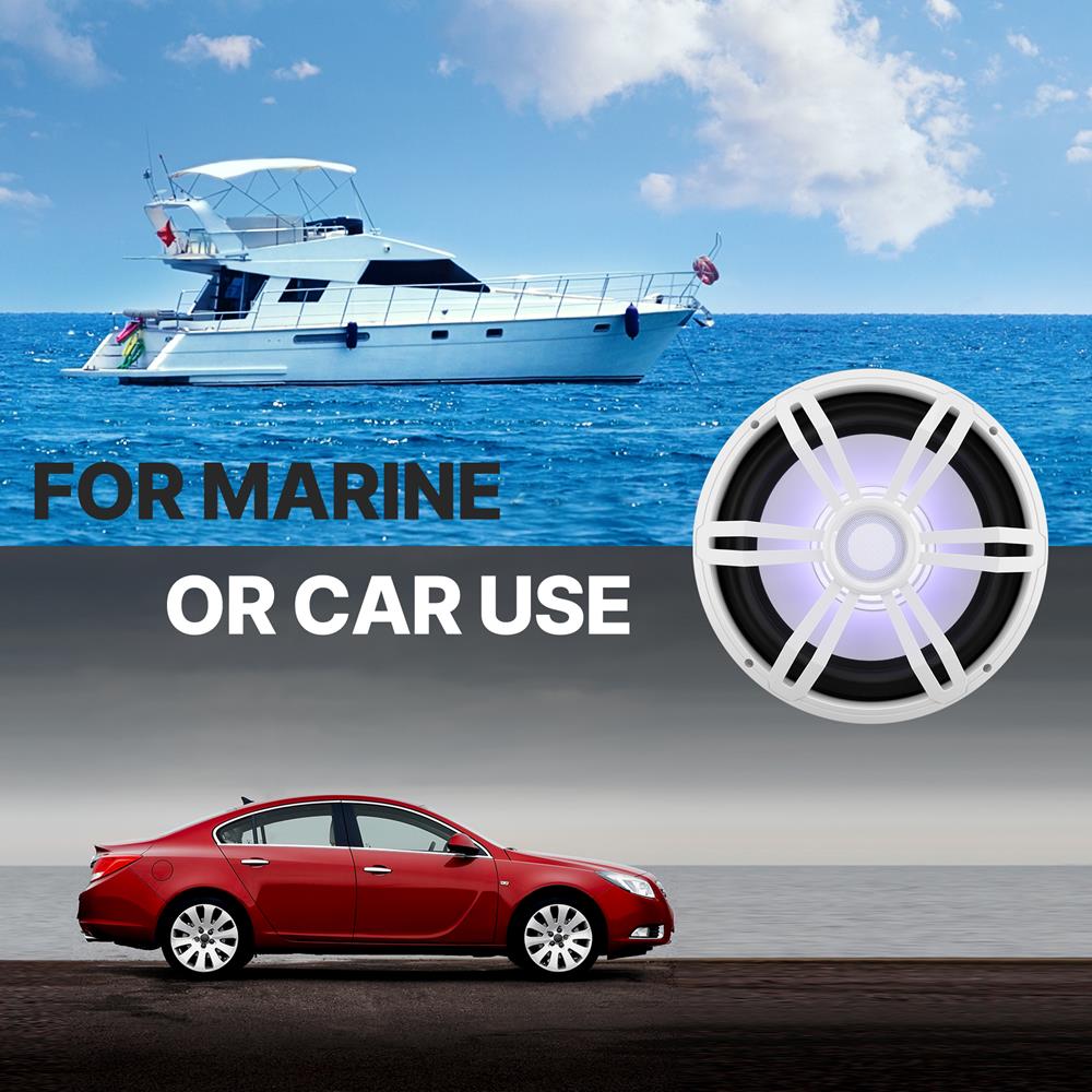 product image number 5 for Pyle 12'' Slim Waterproof Subwoofer