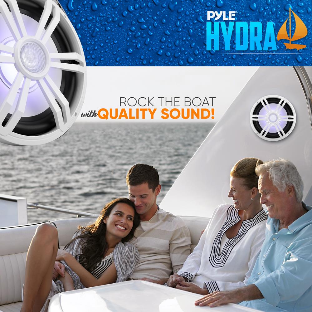 product image number 7 for Pyle 12'' Slim Waterproof Subwoofer