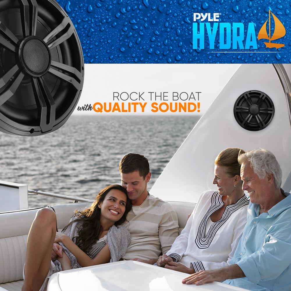 product image number 7 for Pyle 12'' Slim Waterproof Subwoofer