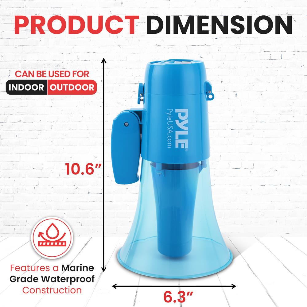 product image number 7 for Pyle Megaphone Siren Bullhorn Speaker