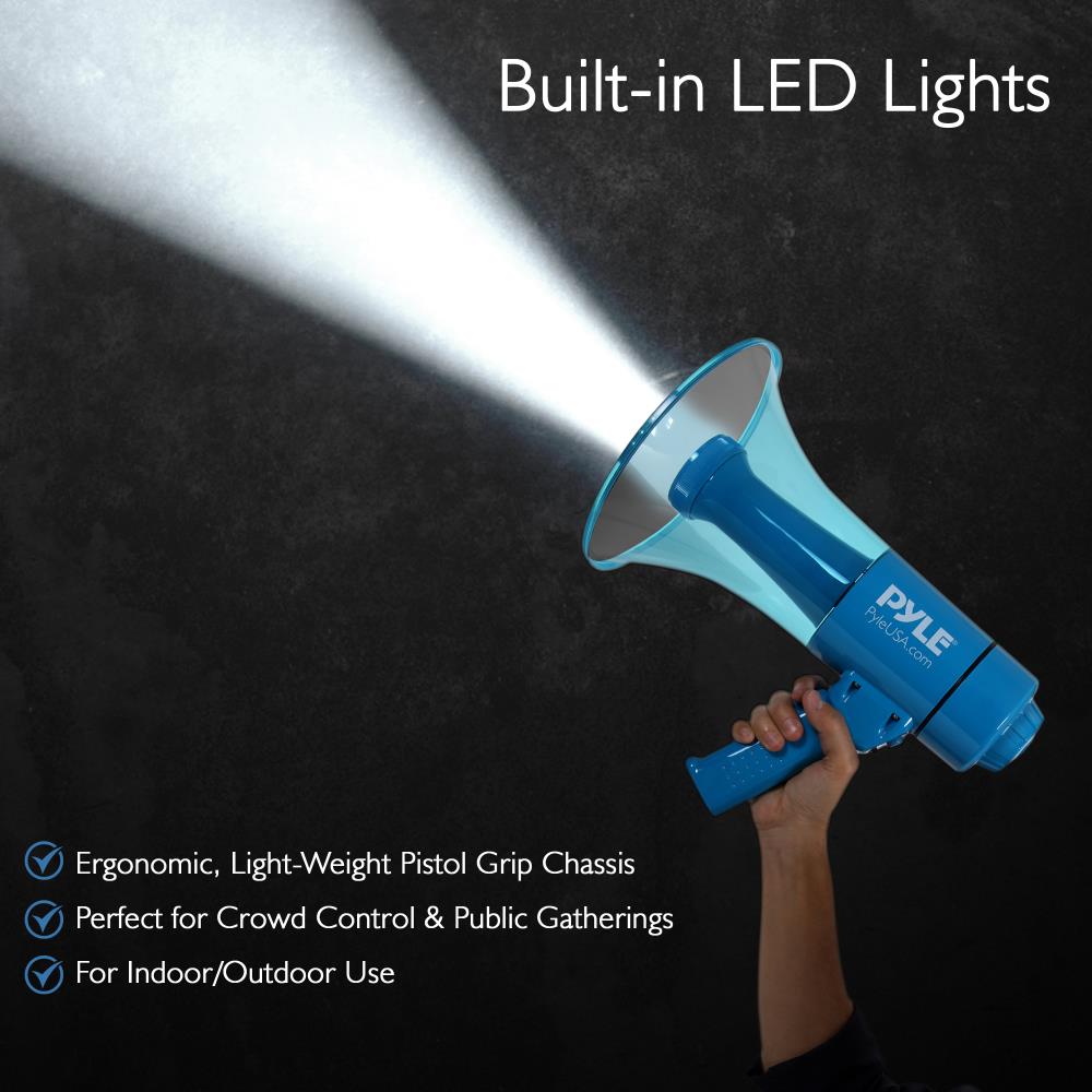 product image number 4 for Pyle Waterproof Megaphone With Led Lights