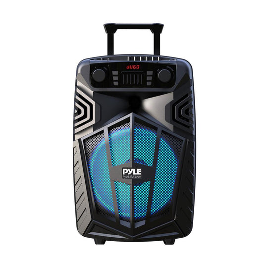 1680W Portable Bluetooth PA Speaker, Rechargeable, LED Lights, 15"