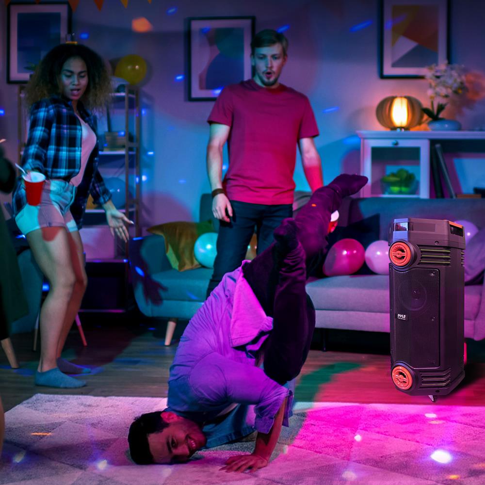 product image number 7 for Pyle Dual 6.5’’ Wireless Portable Pa Speaker