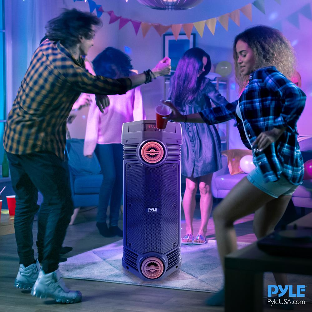 product image number 8 for Pyle Dual 6.5’’ Wireless Portable Pa Speaker