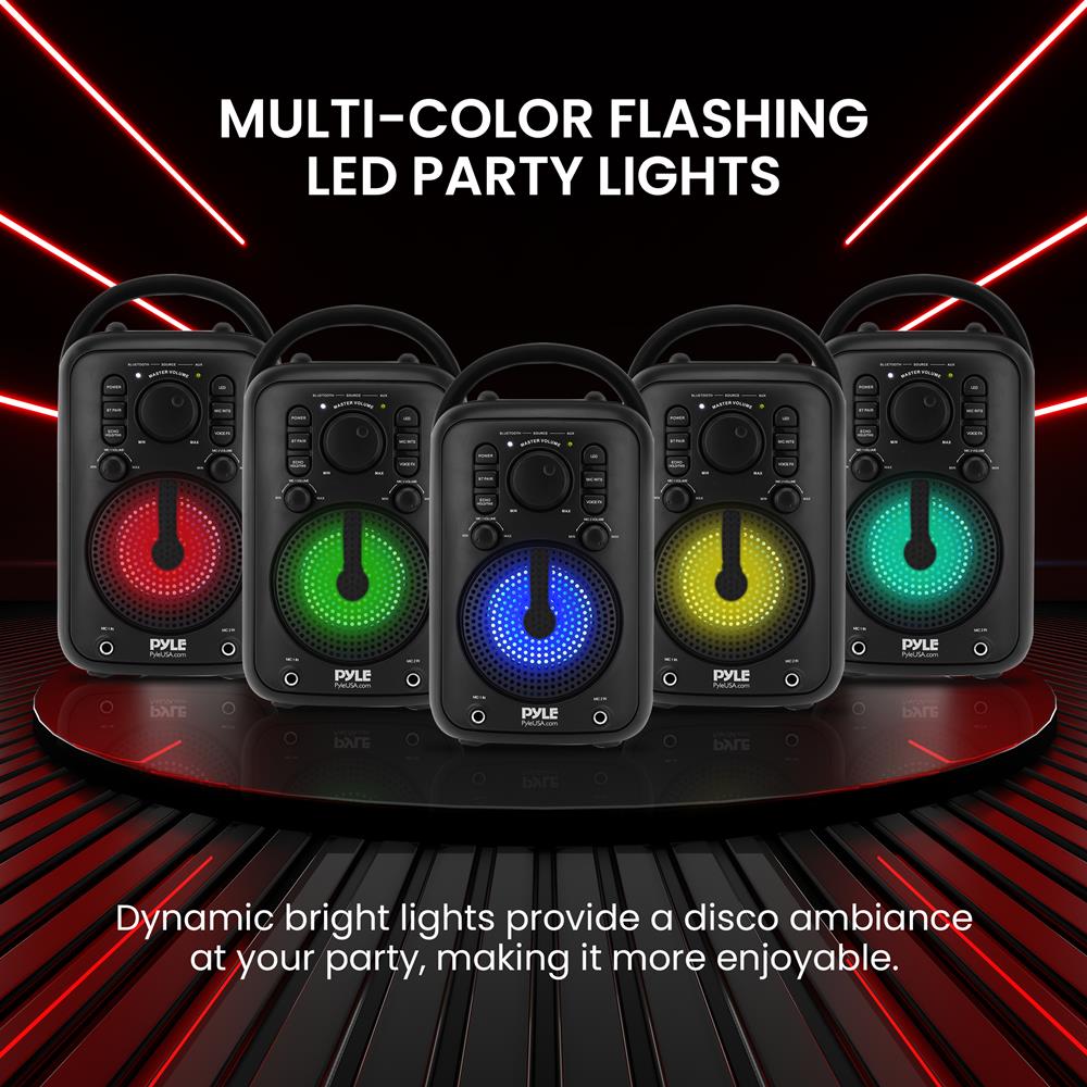 product image number 4 for Pyle 4” Portable Wireless Bt Streaming Speake