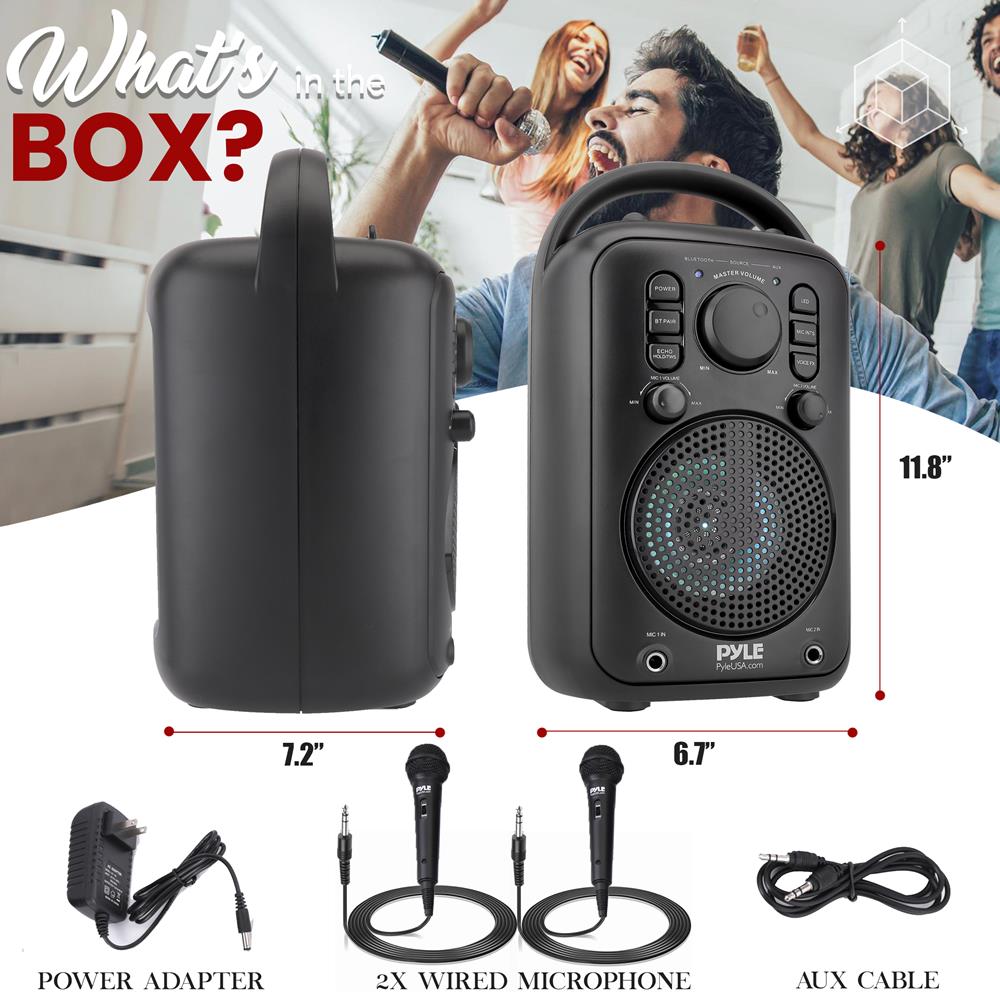 product image number 8 for Pyle 4” Portable Wireless Bt Streaming Speake