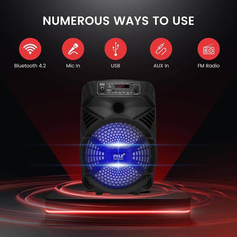 product image number 3 for Pyle 8” Portable Pa Speaker