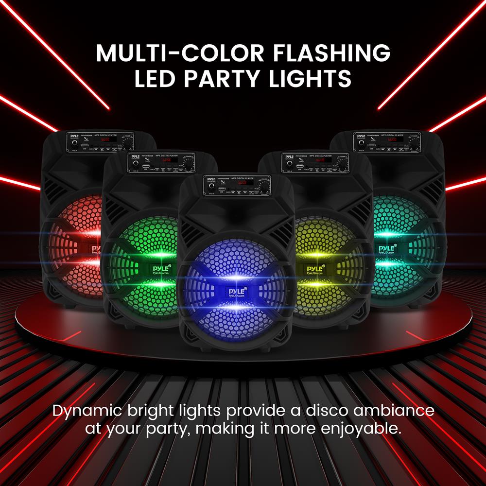 product image number 4 for Pyle 8” Portable Pa Speaker