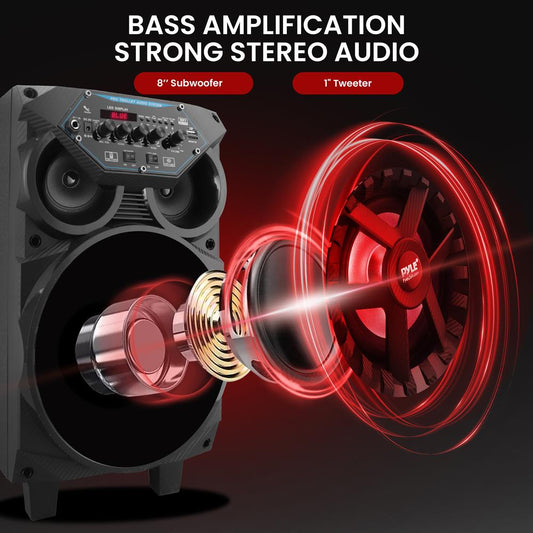 8” Haut-parleur portable PA