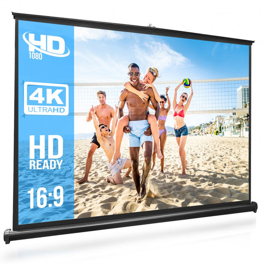 50" Portable Projector Screen, Quick Setup, Matte White Display