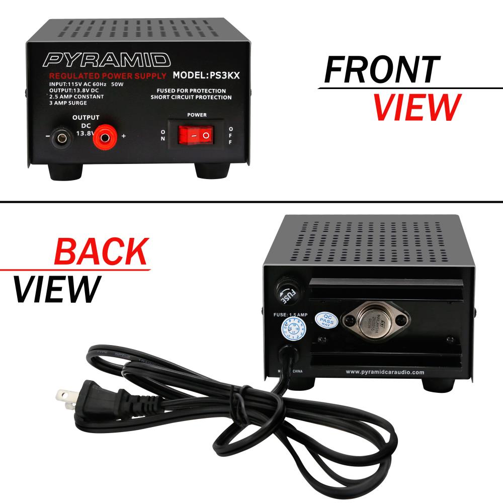 product image number 2 for Pyramid 2.5 Amp Hobbyist Bench Power Supply
