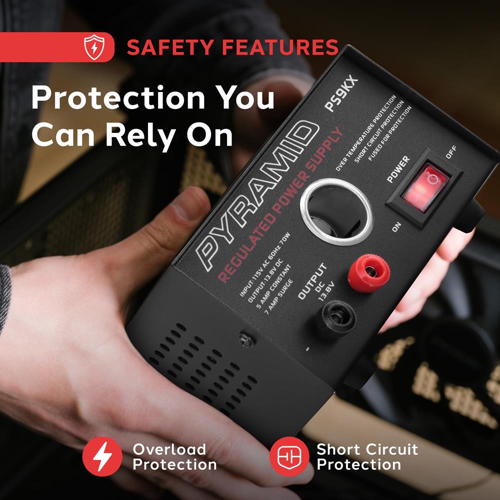 product image number 4 for Pyramid 5 Amp Bench Power Supply