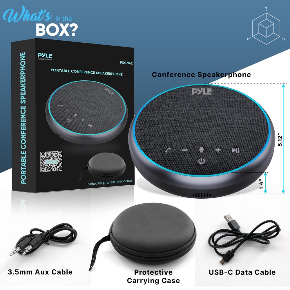 product image number 7 for Pyle Portable Conference Speakerphone
