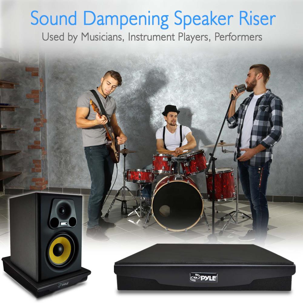 product image number 7 for Pyle Sound Isolation Dampening Speaker Riser