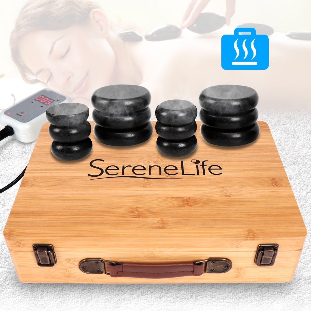 product image number 1 for SereneLife Hot Stone Massage Kit