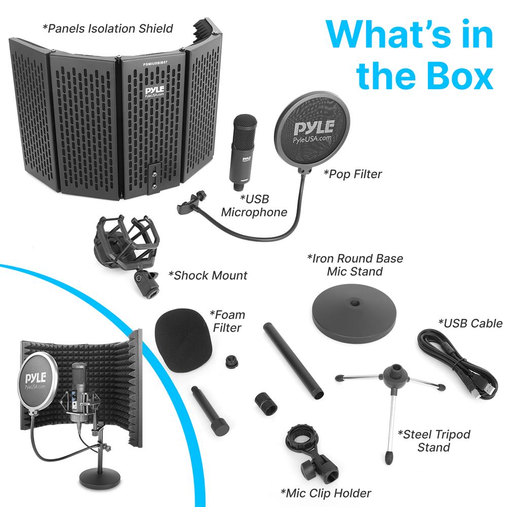 product image number 7 for Pyle Tabletop Compact Microphone Kit