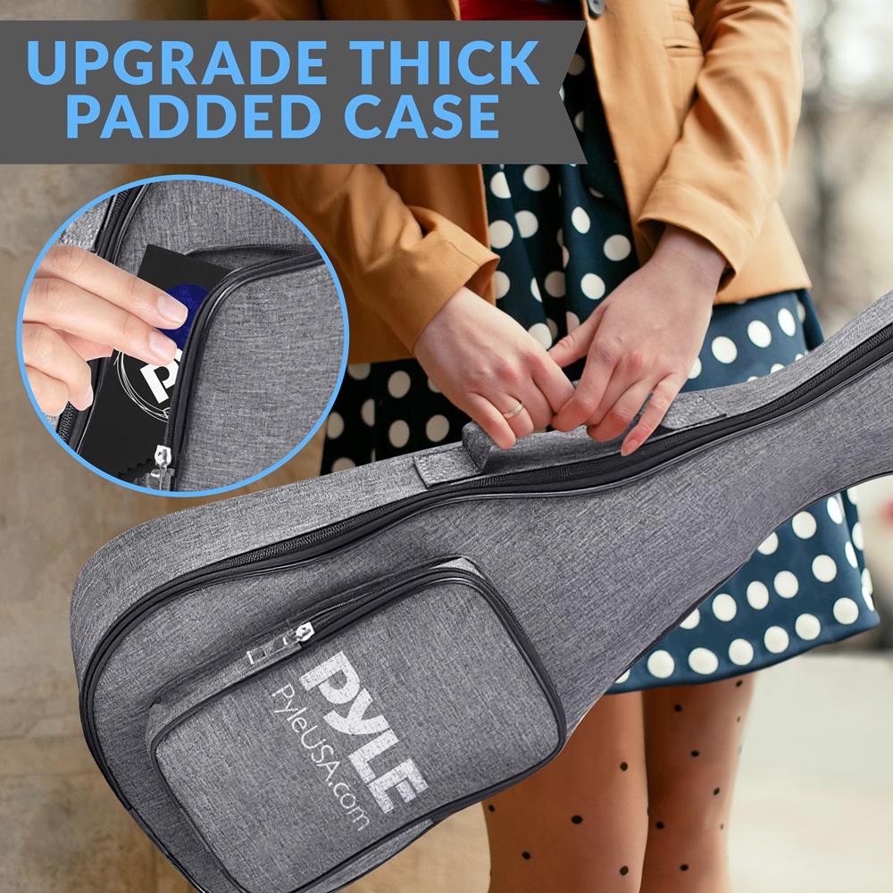 product image number 8 for Pyle 23" Concert Acoustic-Electric Ukulele